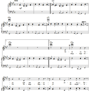 Ricky Martin Besos De Fuego Musik Noten - Piano, Vocal & Guitar Chords - 25782-0