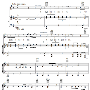 Ricky Martin Juramento Musik Noten - Piano, Vocal & Guitar Chords - 25783-0