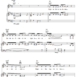 Ricky Martin Nadie Mas Que Tu Musik Noten - Piano, Vocal & Guitar Chords - 25784-0