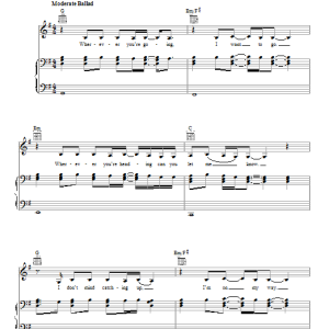 Rihanna Farewell Musik Noten - Piano, Vocal & Guitar Chords - 89113-0