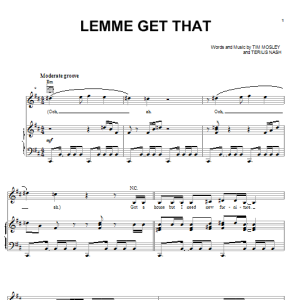 Rihanna Lemme Get That Musik Noten - Piano, Vocal & Guitar Chords - 91947-0