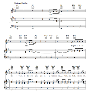 Rihanna Roc Me Out Musik Noten - Piano, Vocal & Guitar Chords - 89112-0