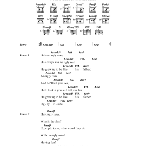 Rikki Lee Jones Ugly Man Musik Noten - Guitar Chords/Lyrics - 40542-0