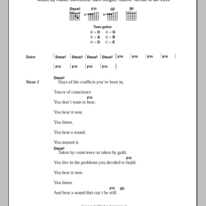 Rival Schools Used For Glue Musik Noten - Guitar Chords/Lyrics - 108599-0