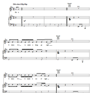 Rob Base & DJ EZ Rock It Takes Two Musik Noten - Piano, Vocal & Guitar Chords - 91954-0