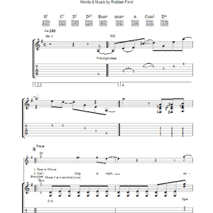 Robben Ford Wild About You (Can't Hold Out Much Longer) Musik Noten - Guitar Tab - 38644-0