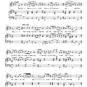 Robbie Solomon Wedding Blessing No. 7 Musik Noten - Piano, Vocal & Guitar Chords - 66447-0