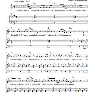 Robbie Solomon World of Our Fathers Musik Noten - Piano, Vocal & Guitar Chords - 66448-0