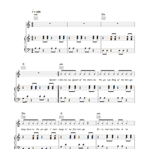 Robbie Williams King Of The Bongo Musik Noten - Piano, Vocal & Guitar Chords - 36831-0