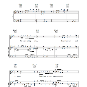 Robbie Williams Love Calling Earth Musik Noten - Piano, Vocal & Guitar Chords - 38572-0