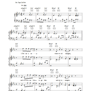 Robbie Williams No Regrets Musik Noten - Piano, Vocal & Guitar Chords - 29943-0