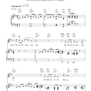 Robbie Williams They Can't Take That Away From Me Musik Noten - Piano, Vocal & Guitar Chords - 40120-0