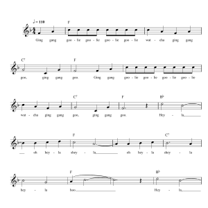 Robert Baden-Powell Ging Gang Gooli Musik Noten - Lead Sheet / Fake Book - 101800-0