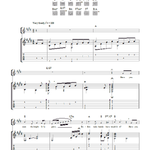 Robert Johnson Have You Seen The Bright Lily? (as performed by Sting and Edin Karamazov) Musik Noten - Guitar Tab - 104091-0