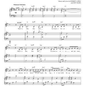 Robert Lopez & Jeff Marx There's A Fine, Fine Line (from Avenue Q) Musik Noten - Piano & Vocal - 65883-0