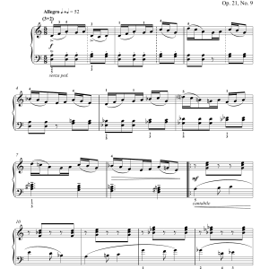 Robert Muczynski Fable No. 9, Op. 21 Musik Noten - Piano Solo - 158359-0