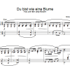 Robert Schumann Du bist wie eine Blume Musik Noten - Piano Solo - 26488-0