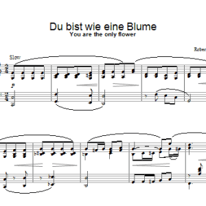 Robert Schumann Du bist wie eine Blume Musik Noten - Piano Solo - 26488-0