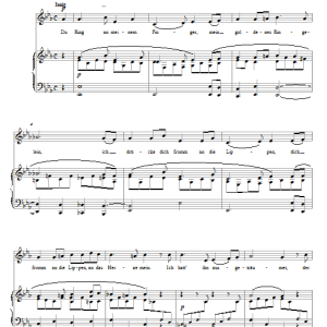 Robert Schumann Du Ring An Meinem Finger Musik Noten - Piano, Vocal & Guitar Chords - 30325-0