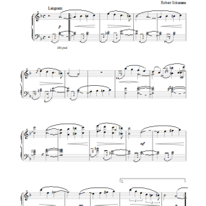 Robert Schumann Lied Ohne Ende Musik Noten - Piano Solo - 26480-0