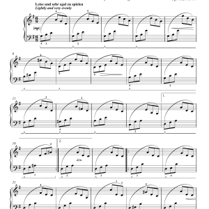 Robert Schumann Little Study, Op. 68, No. 14 (Kleine Studie) Musik Noten - Piano Solo - 53021-0