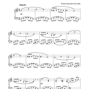 Robert Schumann Slumber Song Musik Noten - Easy Piano - 40071-0