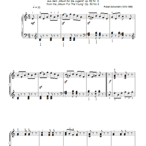 Robert Schumann The Little Rough Rider (From Album For The Young) Musik Noten - Piano Solo - 46202-0