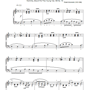 Robert Schumann The Merry Farmer (from Album for the Young) Musik Noten - Piano Solo - 46232-0