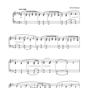 Robert Schumann Thema (Es dur) Musik Noten - Piano Solo - 26496-0