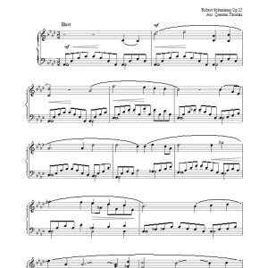 Robert Schumann Widmung Musik Noten - Piano Solo - 26498-0