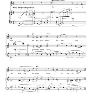 Robin Holloway Go, lovely Rose (for mezzo-soprano and piano) Musik Noten - Piano & Vocal - 46052-0