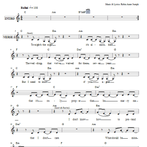 Robin Joseph What Is This That You Have Done To Me? Musik Noten - Lead Sheet / Fake Book - 66296-0
