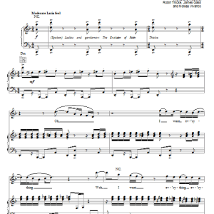 Robin Thicke Everything I Can't Have Musik Noten - Piano, Vocal & Guitar Chords - 62508-0