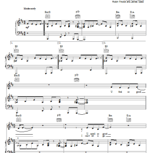 Robin Thicke Teach U A Lesson Musik Noten - Piano, Vocal & Guitar Chords - 62506-0