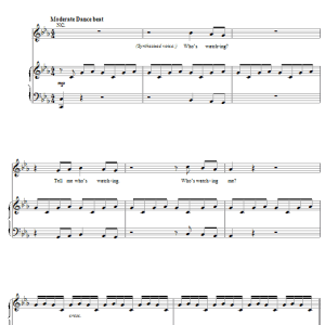 Rockwell Somebody's Watching Me Musik Noten - Piano, Vocal & Guitar Chords - 59409-0