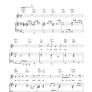 Rod Stewart I'm In The Mood For Love Musik Noten - Piano, Vocal & Guitar Chords - 26806-0