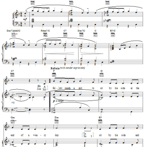 Rodgers & Hammerstein A Fellow Needs A Girl (from Allegro) Musik Noten - Piano, Vocal & Guitar Chords - 20517-0