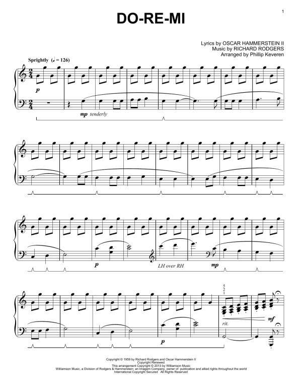Rodgers & Hammerstein Do-Re-Mi (from The Sound Of Music) (arr. Phillip Keveren) Musik Noten - Piano Solo - 96621-0