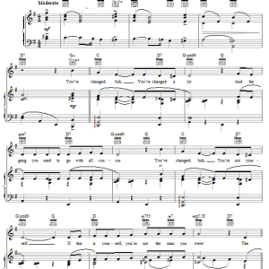 Rodgers & Hammerstein The Man I Used To Be Musik Noten - Piano, Vocal & Guitar Chords - 20545-0