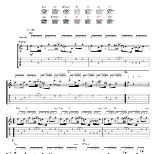 Rodrigo y Gabriela Savitri Musik Noten - Guitar Tab - 49559-0
