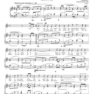 Roger Quilter Believe Me, If All Those Endearing Young Charms Musik Noten - Piano & Vocal - 93160-0