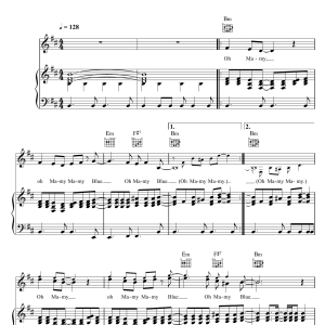 Roger Whittaker Mamy Blue Musik Noten - Piano, Vocal & Guitar Chords - 114995-0