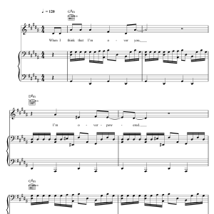 Roisin Murphy Overpowered Musik Noten - Piano, Vocal & Guitar Chords - 100071-0