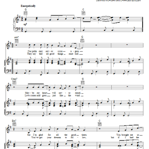 Ronnie Milsap I Wouldn't Have Missed It For The World Musik Noten - Guitar Chords/Lyrics - 84674-0