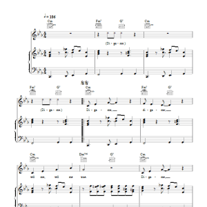 Rosemary Clooney Diga Me Musik Noten - Piano, Vocal & Guitar Chords - 109771-0