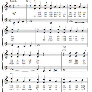 Ross Bagdasarian Witch Doctor Musik Noten - Big Note Piano - 84921-0