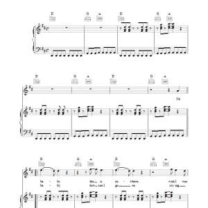 Roxy Music Over You Musik Noten - Piano, Vocal & Guitar Chords - 36045-0