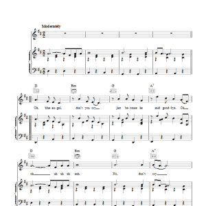 Roy Orbison Blue Angel Musik Noten - Piano, Vocal & Guitar Chords - 41266-0