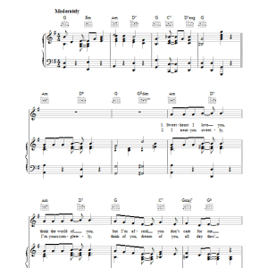 Roy Turk Mean To Me (from Love Me Or Leave Me) Musik Noten - Piano, Vocal & Guitar Chords - 36668-0