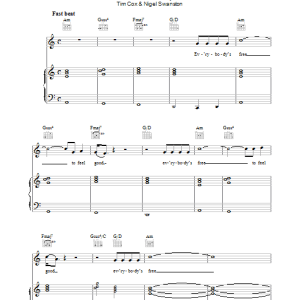 Rozalla Everybody's Free (To Feel Good) Musik Noten - Piano, Vocal & Guitar Chords - 38716-0